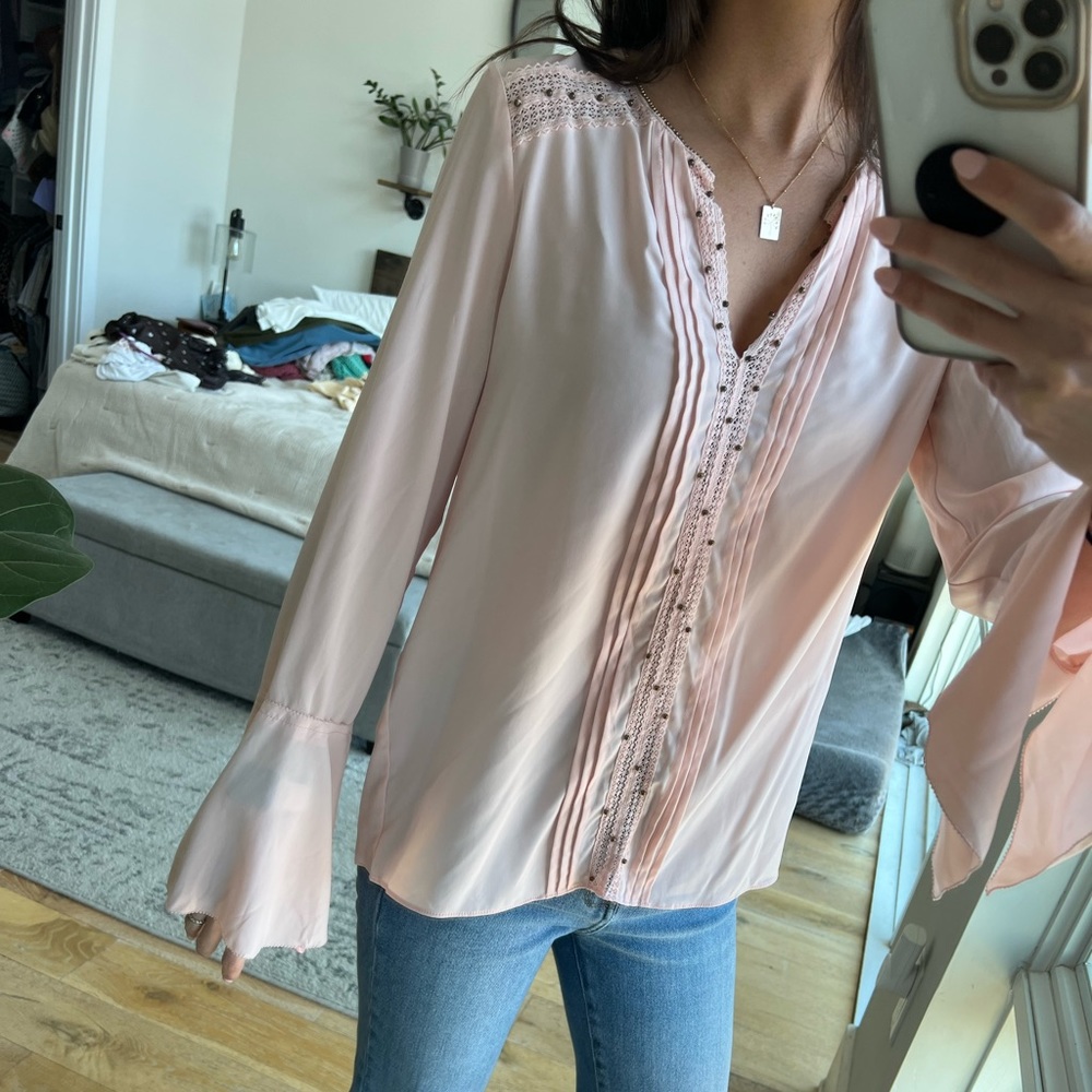 Baby pink blouse size XS